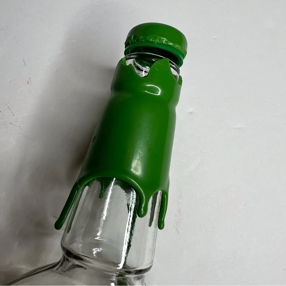 Empty Maker's Mark Mint Julep Green Wax Bottle Kentucky Derby Party Decorations
